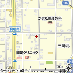 愛知県一宮市開明郷東51周辺の地図