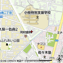 愛知県小牧市久保一色2073周辺の地図