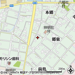 愛知県一宮市西大海道本郷73周辺の地図