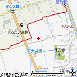 神奈川県小田原市下大井508周辺の地図