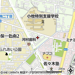 愛知県小牧市久保一色2073-17周辺の地図