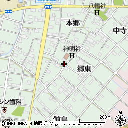 愛知県一宮市西大海道本郷70周辺の地図