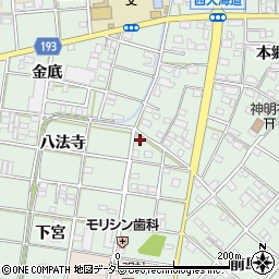 愛知県一宮市西大海道郷前8周辺の地図