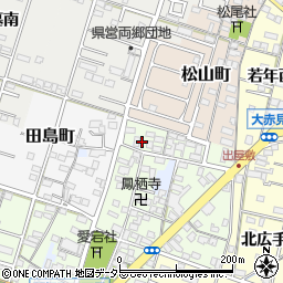 愛知県一宮市一宮松林周辺の地図
