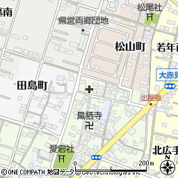 愛知県一宮市一宮（松林）周辺の地図