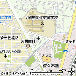 愛知県小牧市久保一色2073-18周辺の地図