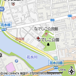 神奈川県平塚市撫子原12-12周辺の地図