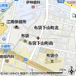 愛知県江南市布袋下山町南55周辺の地図