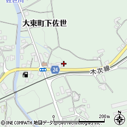 島根県雲南市大東町下佐世1001-1周辺の地図