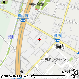 愛知県小牧市横内464周辺の地図