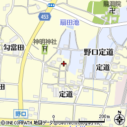 愛知県小牧市野口定道1355周辺の地図
