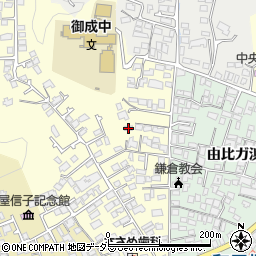 神奈川県鎌倉市笹目町3-23周辺の地図