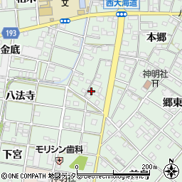 愛知県一宮市西大海道本郷99周辺の地図