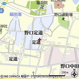 愛知県小牧市野口定道1408周辺の地図