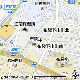 愛知県江南市布袋下山町南53周辺の地図