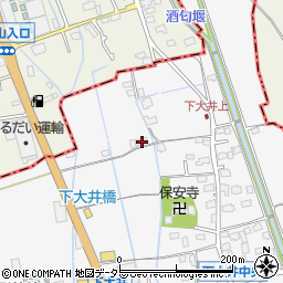 神奈川県小田原市下大井509周辺の地図