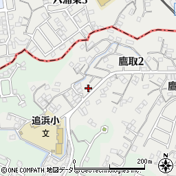 神奈川県横須賀市鷹取2丁目12周辺の地図