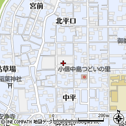 愛知県一宮市小信中島東屋敷周辺の地図