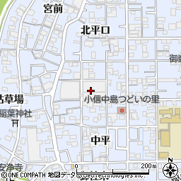愛知県一宮市小信中島（東屋敷）周辺の地図