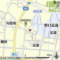 愛知県小牧市野口定道1330周辺の地図