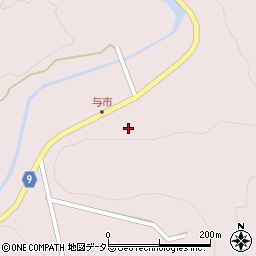 島根県安来市伯太町横屋257周辺の地図
