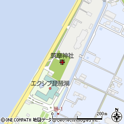 筑摩神社周辺の地図