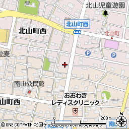 愛知県江南市北山町西407周辺の地図