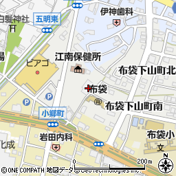 愛知県江南市布袋下山町南11周辺の地図