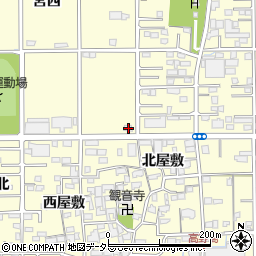愛知県一宮市開明柳苗代36周辺の地図