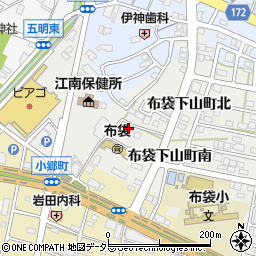 愛知県江南市布袋下山町南52周辺の地図
