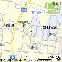 愛知県小牧市野口定道1333周辺の地図