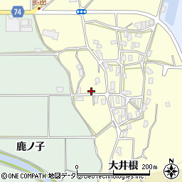 京都府綾部市多田町寺田周辺の地図