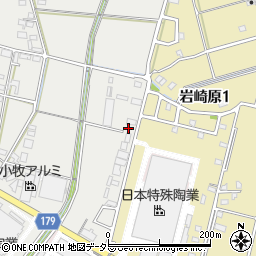 愛知県小牧市横内206周辺の地図