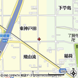 愛知県一宮市開明東神戸田周辺の地図
