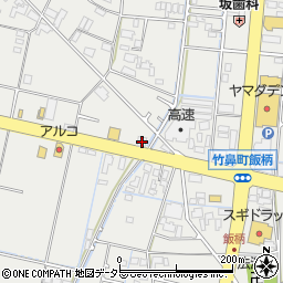 岐阜県羽島市竹鼻町狐穴438周辺の地図