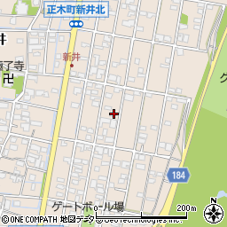 岐阜県羽島市正木町新井495周辺の地図