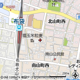 愛知県江南市南山町西52周辺の地図