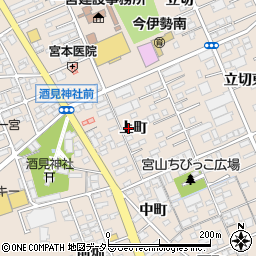 愛知県一宮市今伊勢町本神戸（上町）周辺の地図