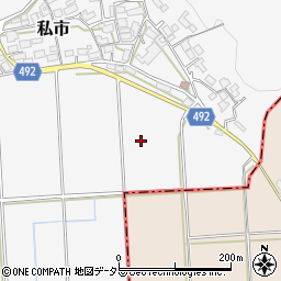 京都府福知山市私市深田周辺の地図