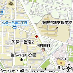愛知県小牧市久保一色南2丁目148周辺の地図