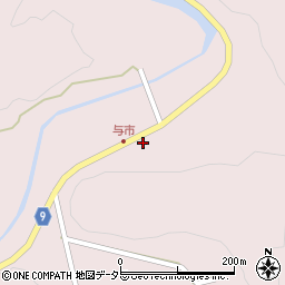 島根県安来市伯太町横屋261周辺の地図
