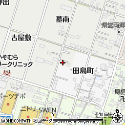 愛知県一宮市丹羽山ノ子南周辺の地図