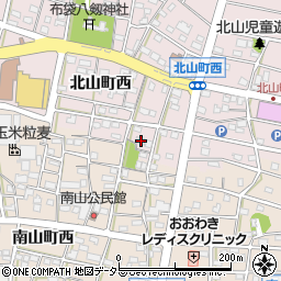 愛知県江南市北山町西396周辺の地図