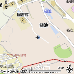 愛知県犬山市樋池周辺の地図