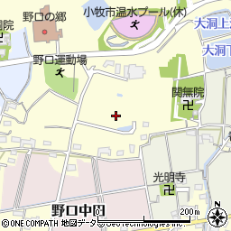 愛知県小牧市野口周辺の地図