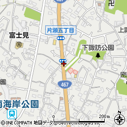 諏訪神社前周辺の地図
