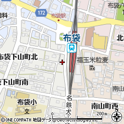愛知県江南市布袋下山町東周辺の地図