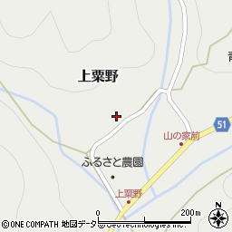 京都府京丹波町（船井郡）上粟野（ナコゼ）周辺の地図