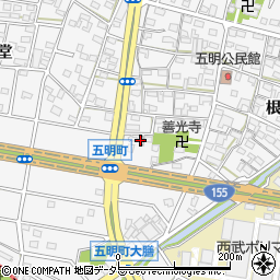 愛知県江南市五明町当光地351周辺の地図