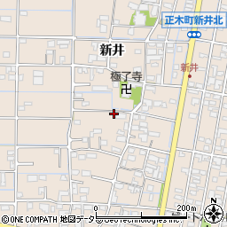 岐阜県羽島市正木町新井709周辺の地図
